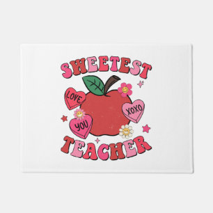 Mooiste Leraar Valentijnsdag Harten Deurmat