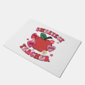 Mooiste Leraar Valentijnsdag Harten Deurmat (Schuin)