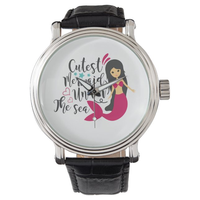 Mooiste Meermin Onder De Zee Horloge (Voorkant)