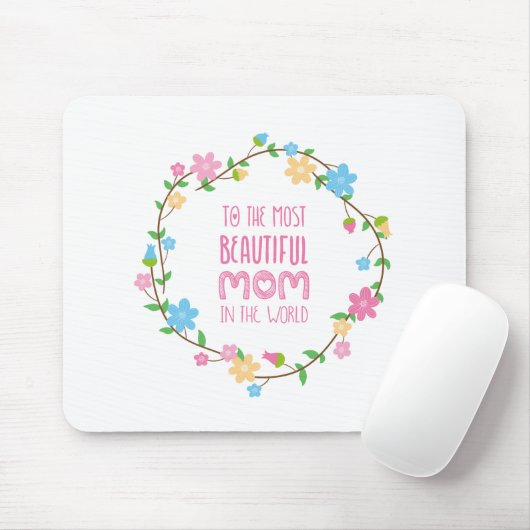 Mooiste moeder Moederdag | Muismat (Met muis)