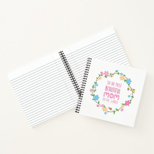 Mooiste moeder Moederdag | Notitieboek (Binnen)