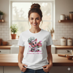 Mooiste Moeder Varkens Chef Dames T-Shirt