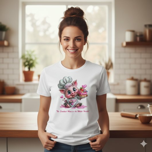 Mooiste Moeder Varkens Chef Dames T-Shirt