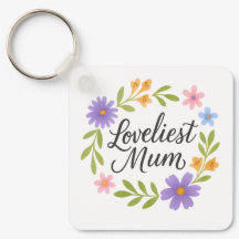 Mooiste Mum Floral Sleutelhanger