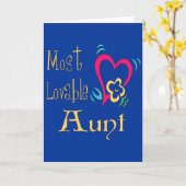 Mooiste Oma van de Wereld, Leukste Tante Kaart (Gele Bloem)