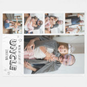 Mooiste Oom Ter Wereld Trendy Fotostrip Fleece Deken (Voorkant (Horizontaal))