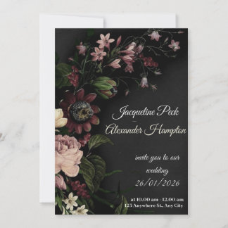 mooiste paarse trouwkaart kaart