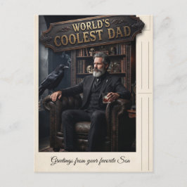 "Mooiste Papa van de Wereld" Bord en een Gesofisti Briefkaart