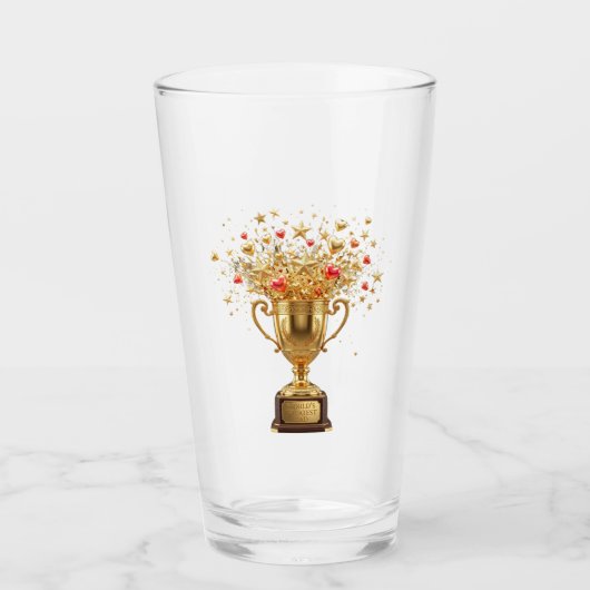 Mooiste papa van de wereld glas (Voorkant)