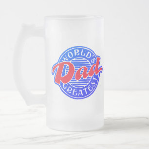 Mooiste papa van de wereld matglas bierpul