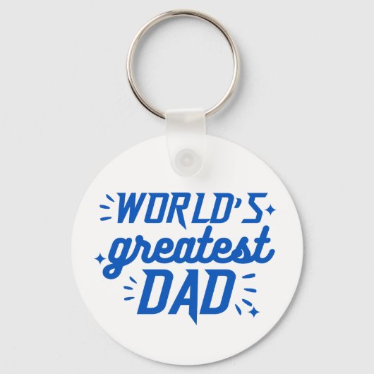 Mooiste papa van de wereld sleutelhanger (Voorkant)
