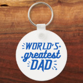 Mooiste papa van de wereld sleutelhanger (Voorkant)