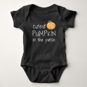 Mooiste Pompoen in de Halloween Patch Romper (Voorkant)