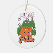 mooiste pompoen in de lap grond keramisch ornament (Links)