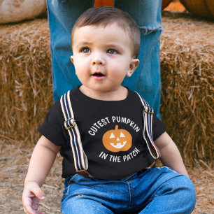 Mooiste Pompoen in de Lap Oranje Zwart Halloween Kinder Shirts