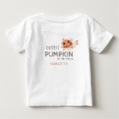 Mooiste Pompoen in de Patch Baby Herfst Halloween (Achterkant)