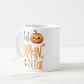Mooiste Pompoen in de Patch, Eerste Halloween Herf Koffiemok (Voorkant links)