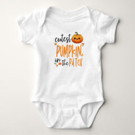 Mooiste Pompoen in de Patch, Eerste Halloween Herf Romper