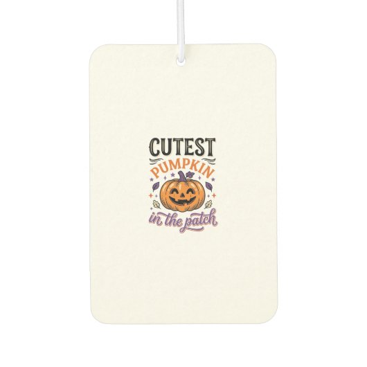 Mooiste Pompoen In De Patch Halloween Shirt Ontwer Luchtverfrisser (Voorkant)