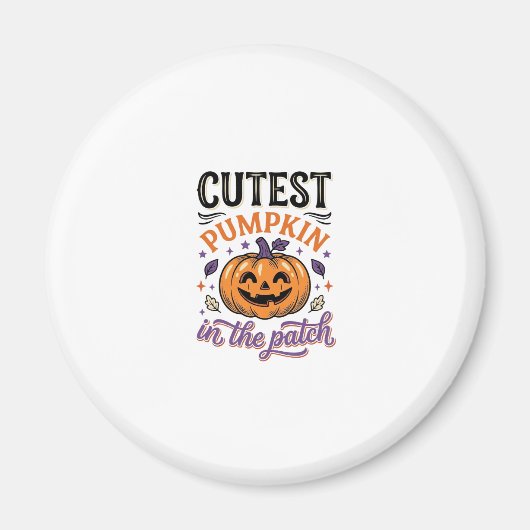 Mooiste Pompoen In De Patch Halloween Shirt Ontwer Magneet (Voorkant)