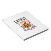 Mooiste Pompoen In De Patch Halloween Shirt Ontwer Notitieblok (Schuin)