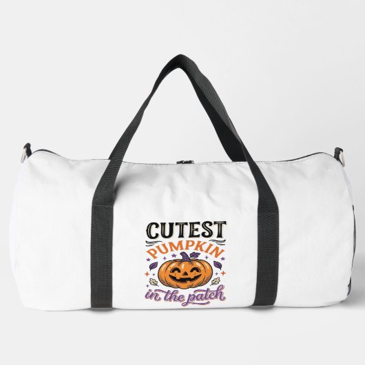Mooiste Pompoen In De Patch Halloween Shirt Ontwer Plunjezak (Voorkant)