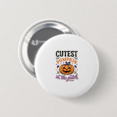 Mooiste Pompoen In De Patch Halloween Shirt Ontwer Ronde Button 5,7 Cm (Voorkant /achterkant)