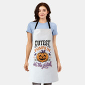 Mooiste Pompoen In De Patch Halloween Shirt Ontwer Schort (Gedragen)