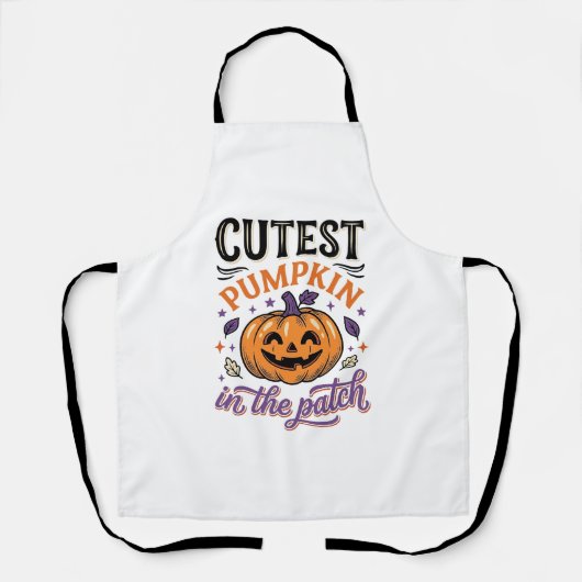 Mooiste Pompoen In De Patch Halloween Shirt Ontwer Schort (Voorkant)