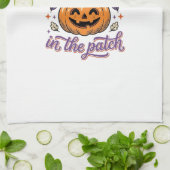 Mooiste Pompoen In De Patch Halloween Shirt Ontwer Theedoek (Gevouwen)