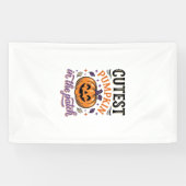 Mooiste Pompoen In De Patch Halloween T-shirt Ontw Spandoek (Horizontaal)
