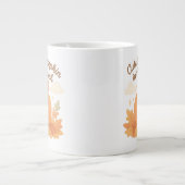Mooiste Pompoen In De Patch Pastel Herfst Design Grote Koffiekop (Voorkant)