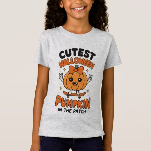 Mooiste Pompoen in de Patch – Schattig Halloween T-shirt (Voorkant)
