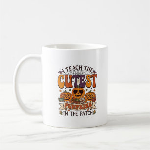 Mooiste Pompoenen Halloween Leraar Bril Boeken_1 Koffiemok