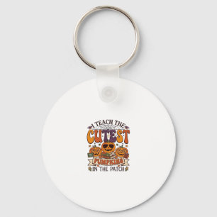 Mooiste Pompoenen Halloween Leraar Bril Boeken_1 Sleutelhanger