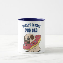 Mooiste PUG-PAPA ter wereld - Grappige honden-donu Mok