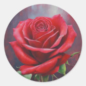 MOOISTE RODE ROOS STICKER (Voorkant)