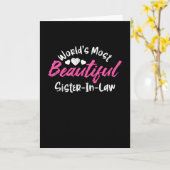 Mooiste schoonzus ter wereld kaart (Gele Bloem)