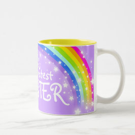 Mooiste SUSTER regenboog paarse mok ter wereld