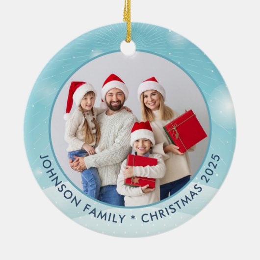 Mooiste tijd  foto keramisch ornament (Achterkant)