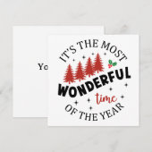 Mooiste Tijd van het Jaar Kerstmis-69991 Kaart (Voorkant / Achterkant)