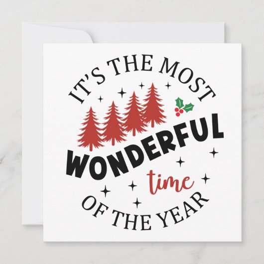 Mooiste Tijd van het Jaar Kerstmis-69991 Kaart (Voorkant)