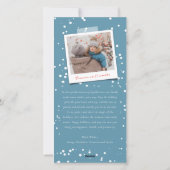 Mooiste tijd van het jaar moderne foto feestdagenkaart (Achterkant)