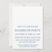 Mooiste uitnodiging voor vrijgezellenfeest bruideg (Achterkant)