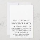Mooiste uitnodiging voor vrijgezellenfeest bruideg (Achterkant)