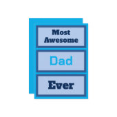 Mooiste Vader Ooit Plat Kaart (Voorkant / Achterkant in situ)