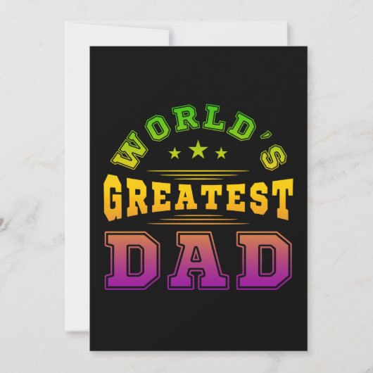 Mooiste Vaderdag cadeau voor Papa Kaart (Voorkant)