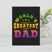 Mooiste Vaderdag cadeau voor Papa Kaart (Staand voorkant)