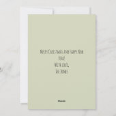 Mooiste vakantie plat kerstkaart (Achterkant)