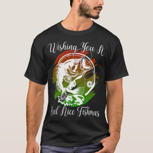 Mooiste Visser Vader Kerst Cadeau T-shirt (Voorkant)